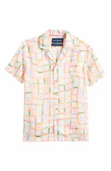 Kids' Atlas Windowpane Check Button-Up Shirt