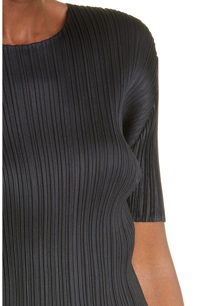 Pleated Top, Alternate, color, BLACK