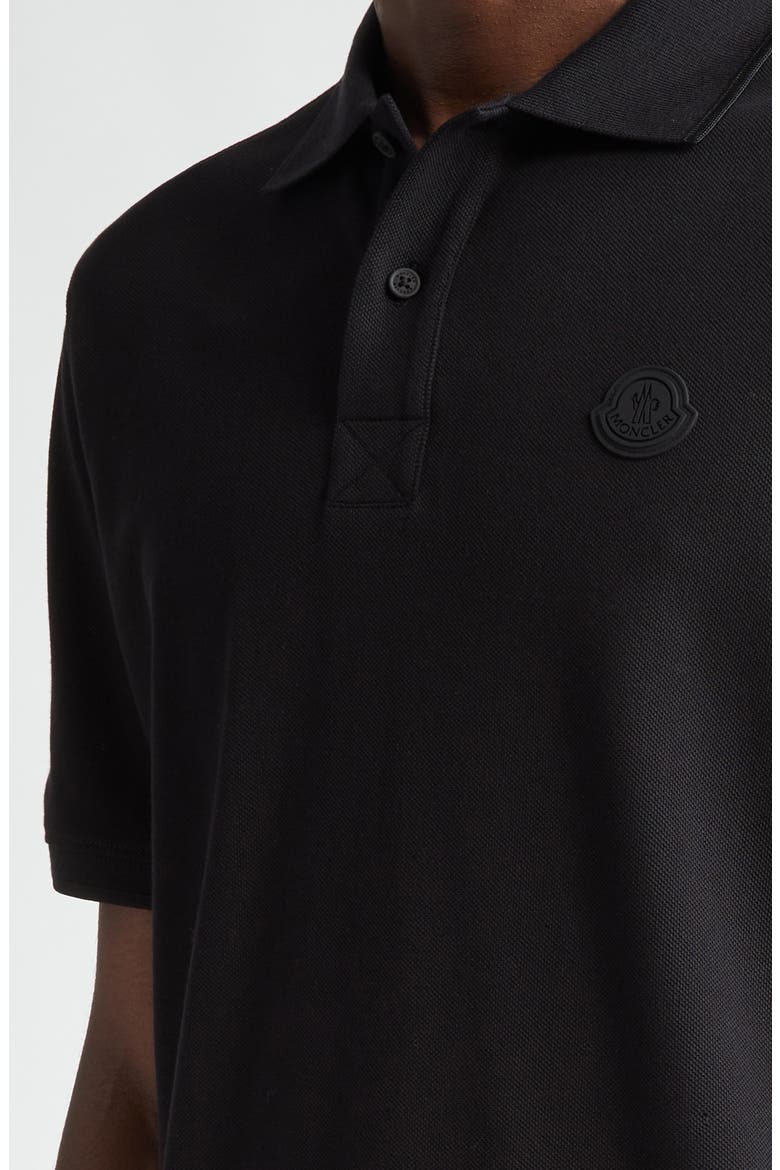 Logo Cotton Polo, Alternate, color, BLACK