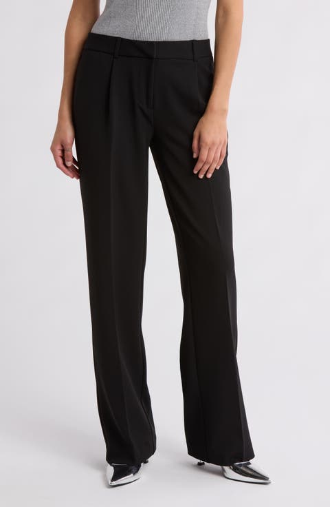 Crepe Wide Leg Pants