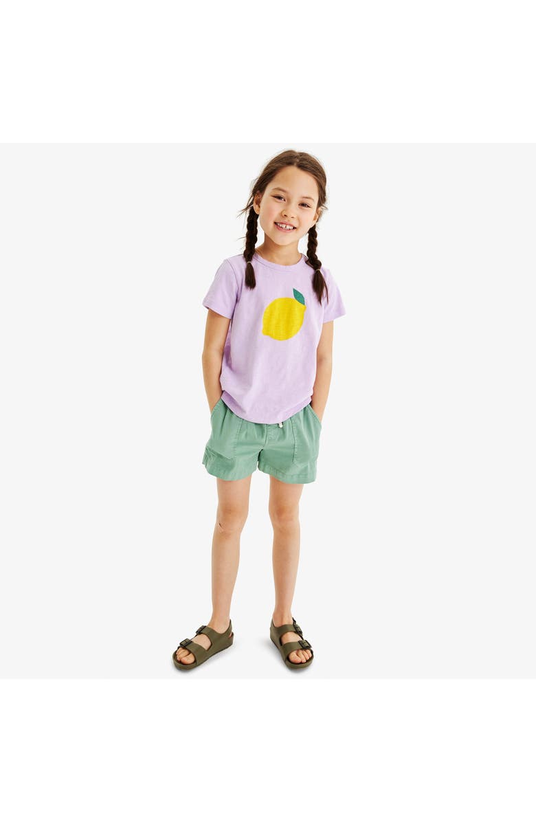 Primary Kids Garment Dyed Stretch Chino Midi Short, Alternate, color, Cactus
