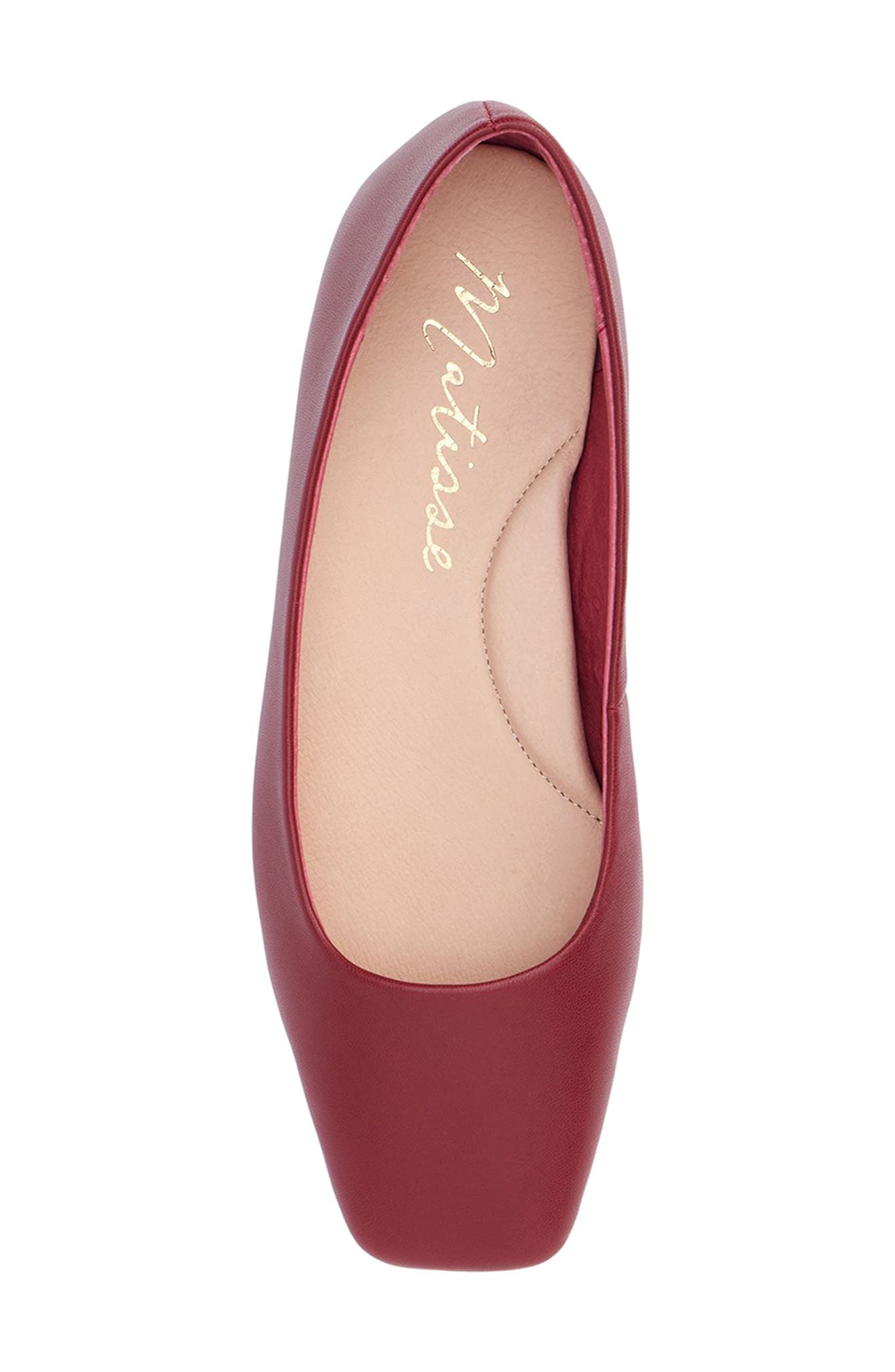 Phillip Ballet Flat, Alternate, color, BURGUNDY