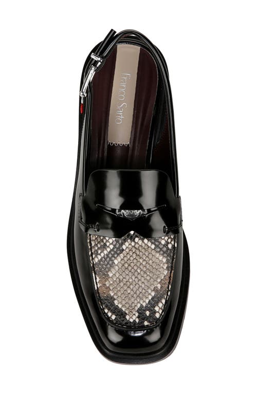Franco Sarto Giada Slingback Penny Loafer Pump In Black