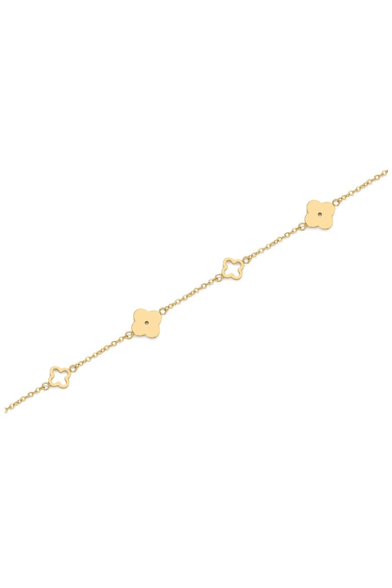 Multi Clover Bracelet, Alternate, color, GOLD