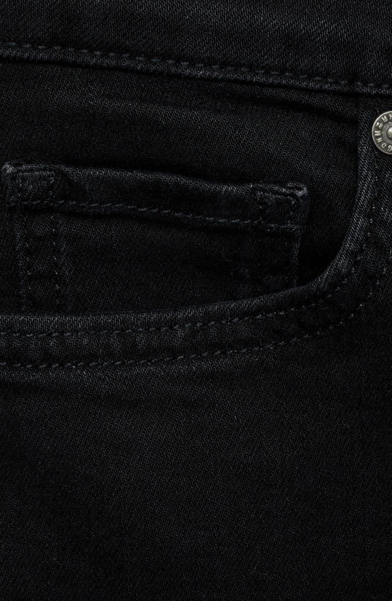 MANGO High Waist Ankle Skinny Jeans, Alternate, color, Black Denim