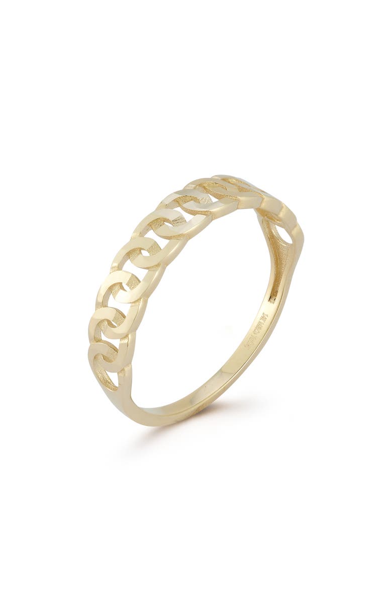 Ember Fine Jewelry 14K Gold Link Band Ring, Main, color, 