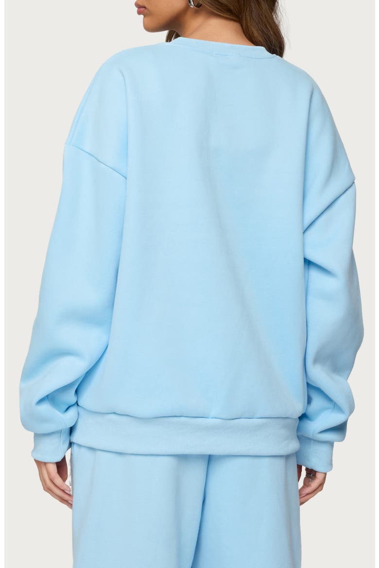 Love Edikted Oversize Sweatshirt, Alternate, color, LIGHT-BLUE