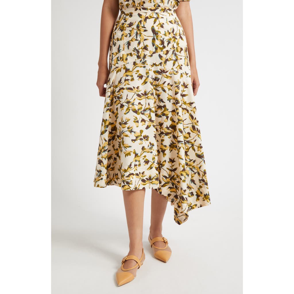 Ulla Johnson Annika High Waist Asymmetric Skirt In Black