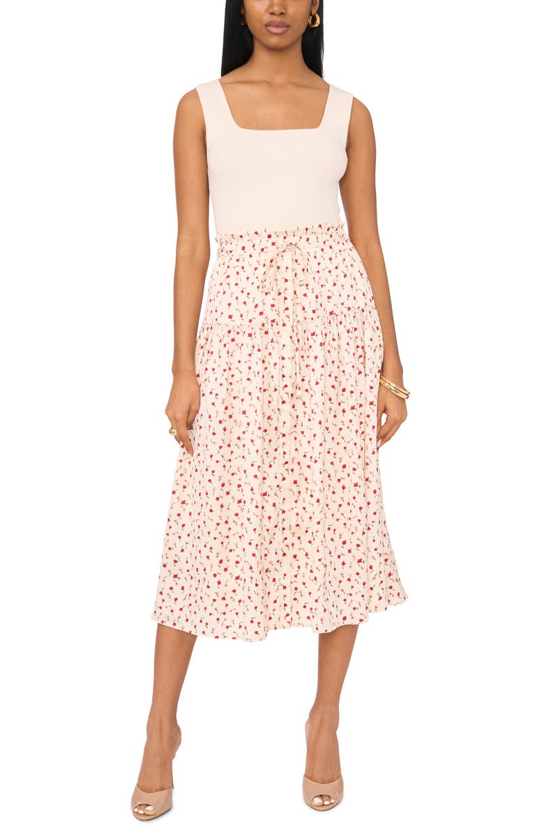 1.STATE Rose Print Midi Skirt, Alternate, color, 