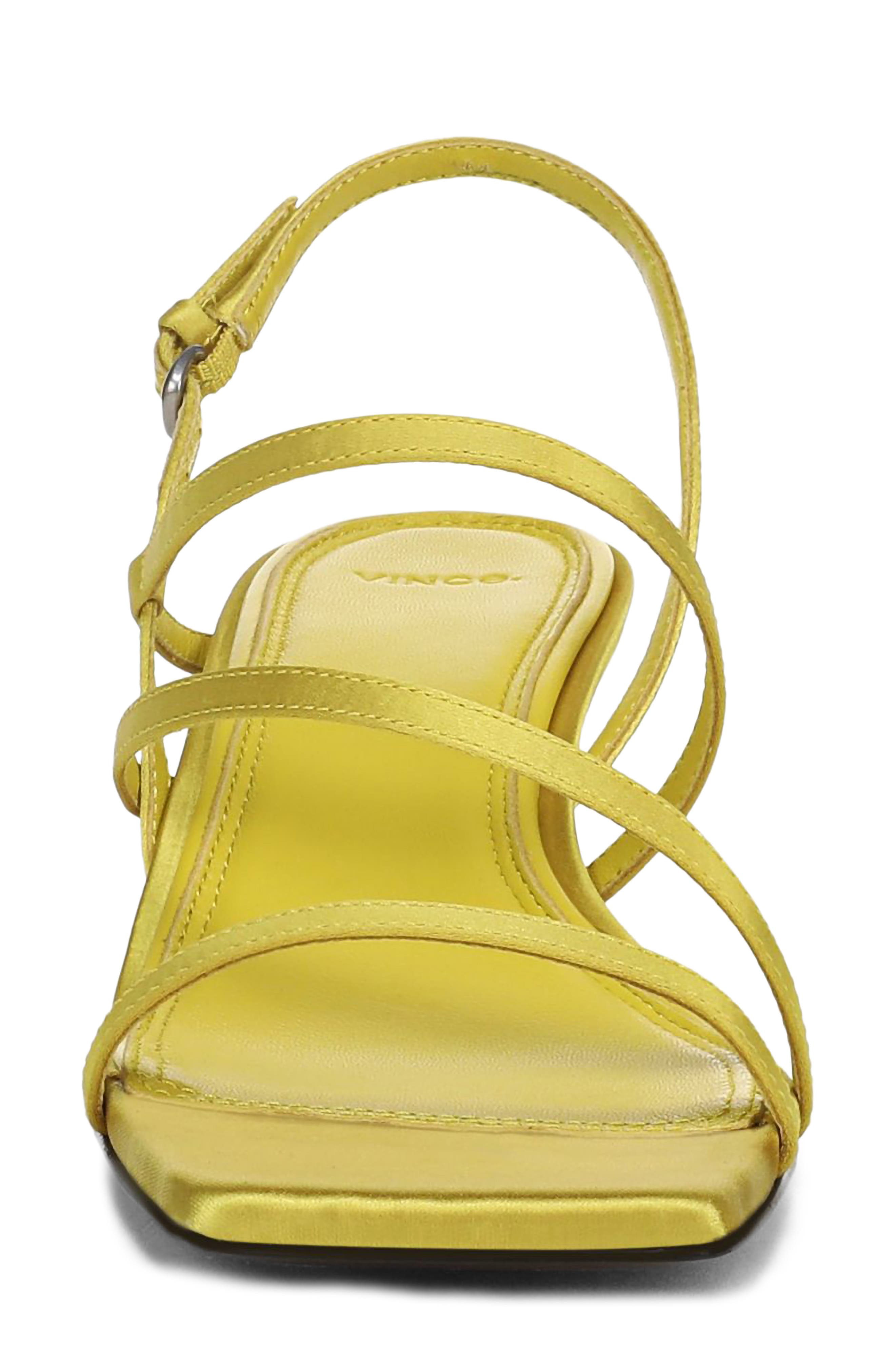 Tania Satin Slingback Sandal, Alternate, color, CITRINE