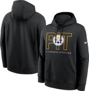 Nike Men's Nike Black Pittsburgh Steelers Busted Play Club Fleece Pullover Hoodie