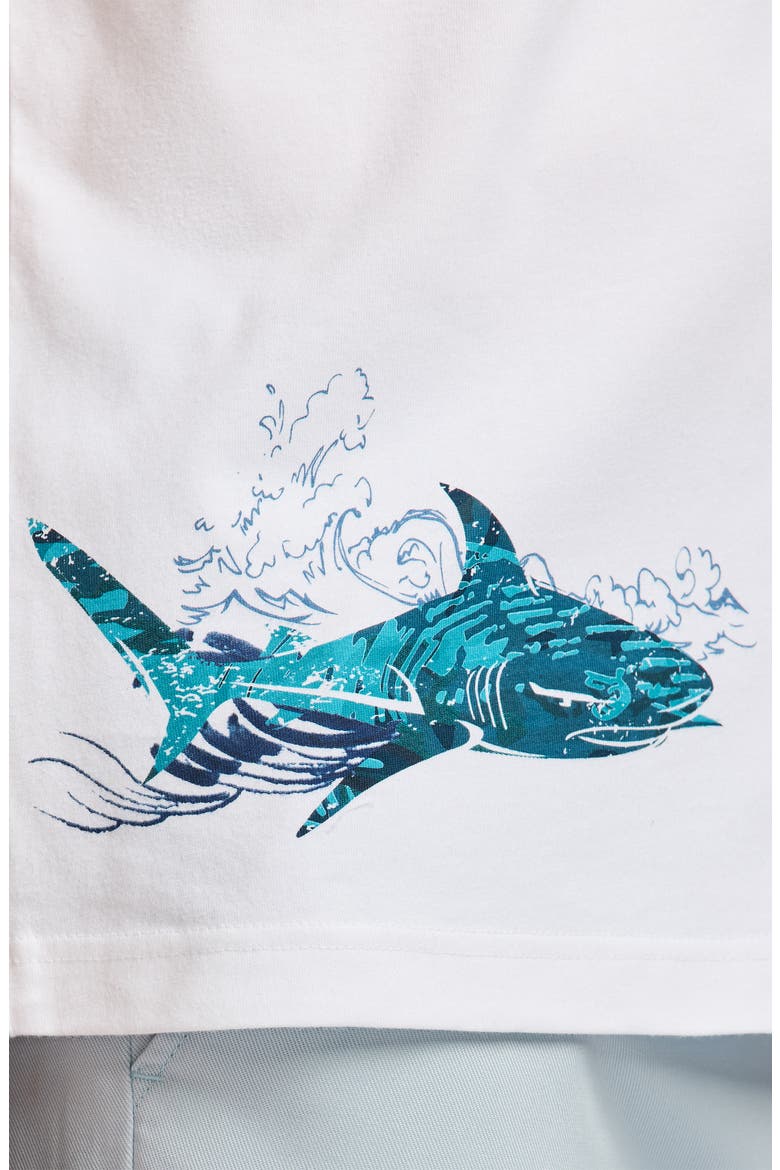 Good Surf Short Sleeve Cotton Knit Button-Up Shirt, Alternate, color, WHITE