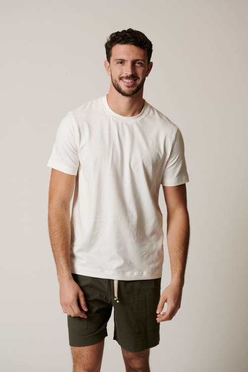 Leisure Lab Everyday Cotton Modal T-shirt In Seashell