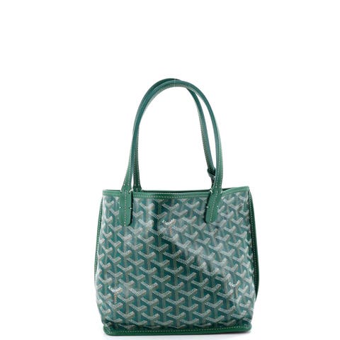 Anjou Reversible Tote Coated Canvas Mini