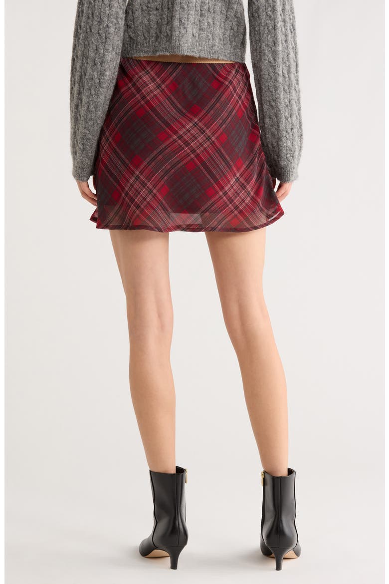 Plaid Miniskirt, Alternate, color, RED PLAID