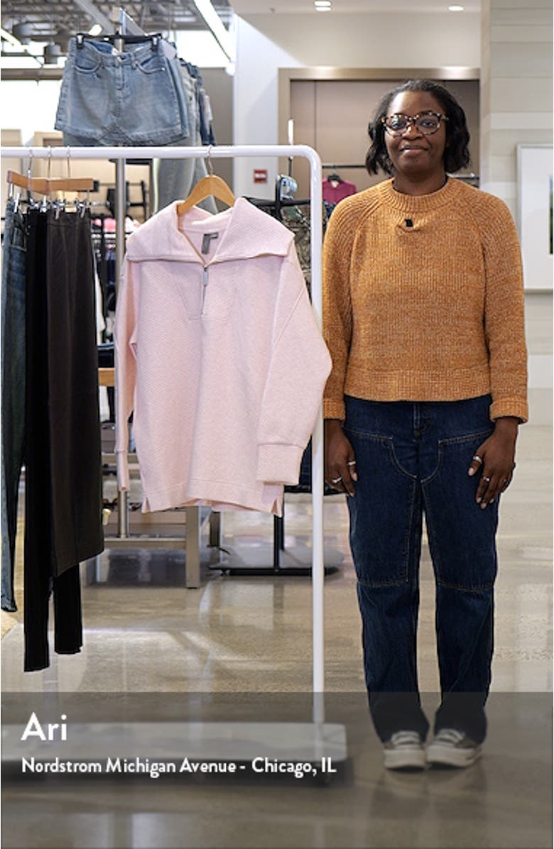 Radiant Oversize Half Zip Sweatshirt, sales video thumbnail