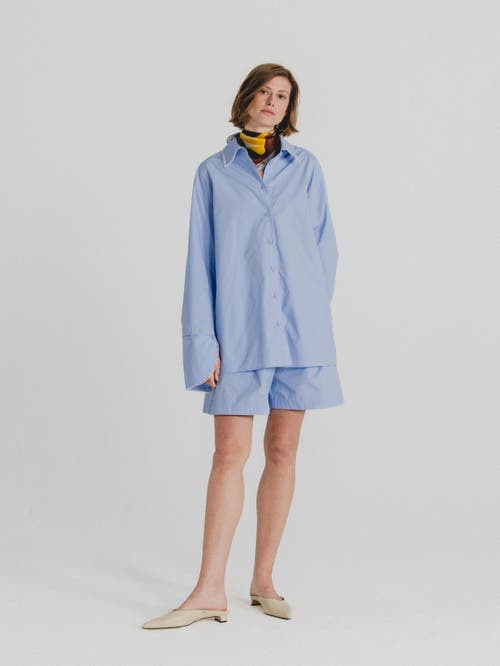 Alas Poplin Shorts In Blue