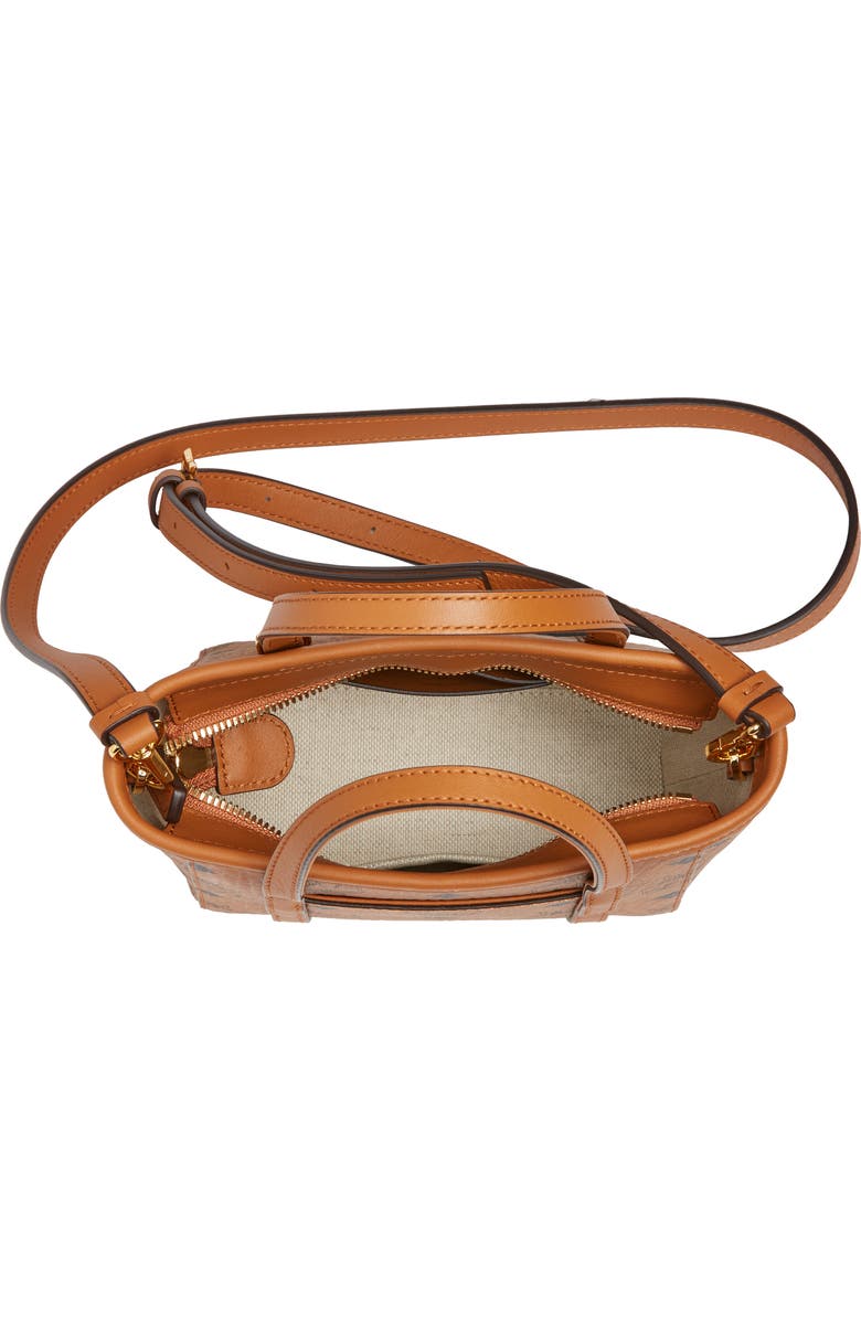 MCM Mini Toni Visetos Coated Canvas Top Handle Shopper Bag, Alternate, color,