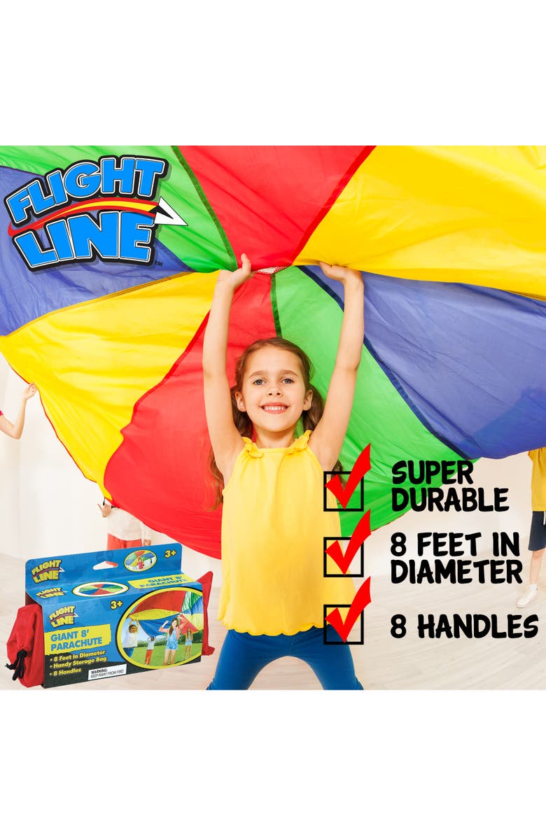 Flight Line Giant 8
 Parachute, Kids 3+, Alternate, color, Multicolored