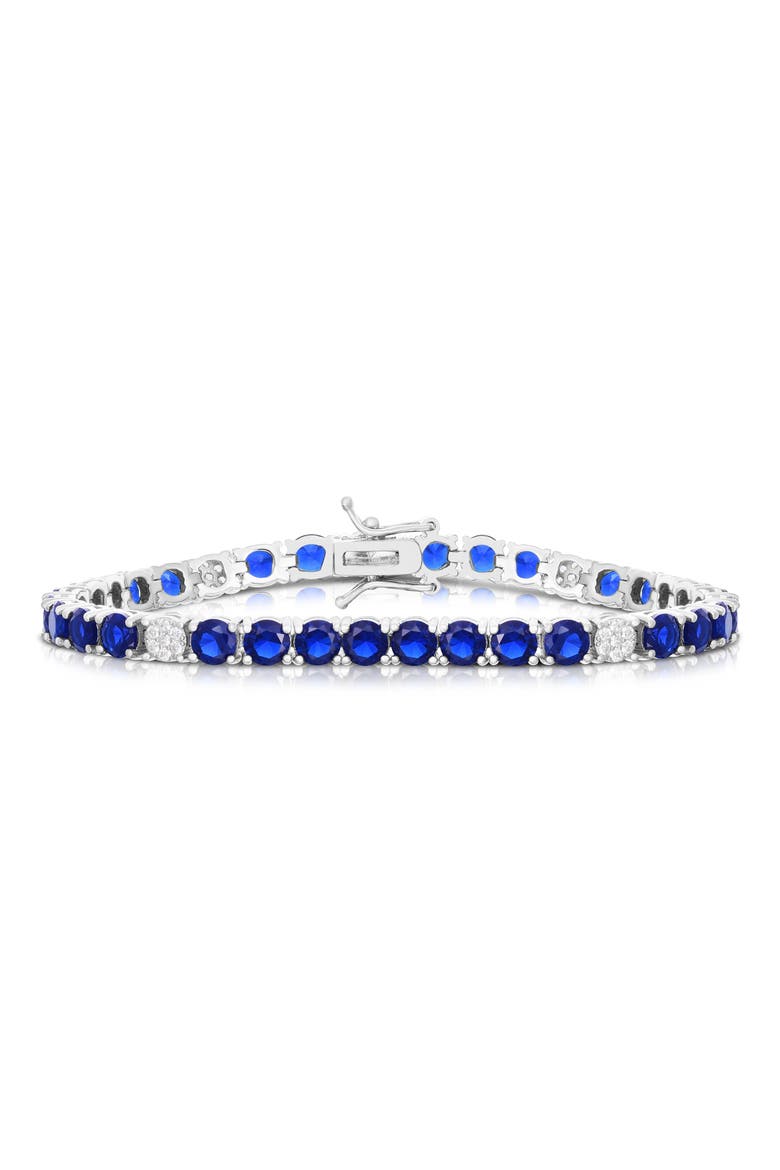 4mm Cubic Zirconia Tennis Bracelet, Main, color, SILVER