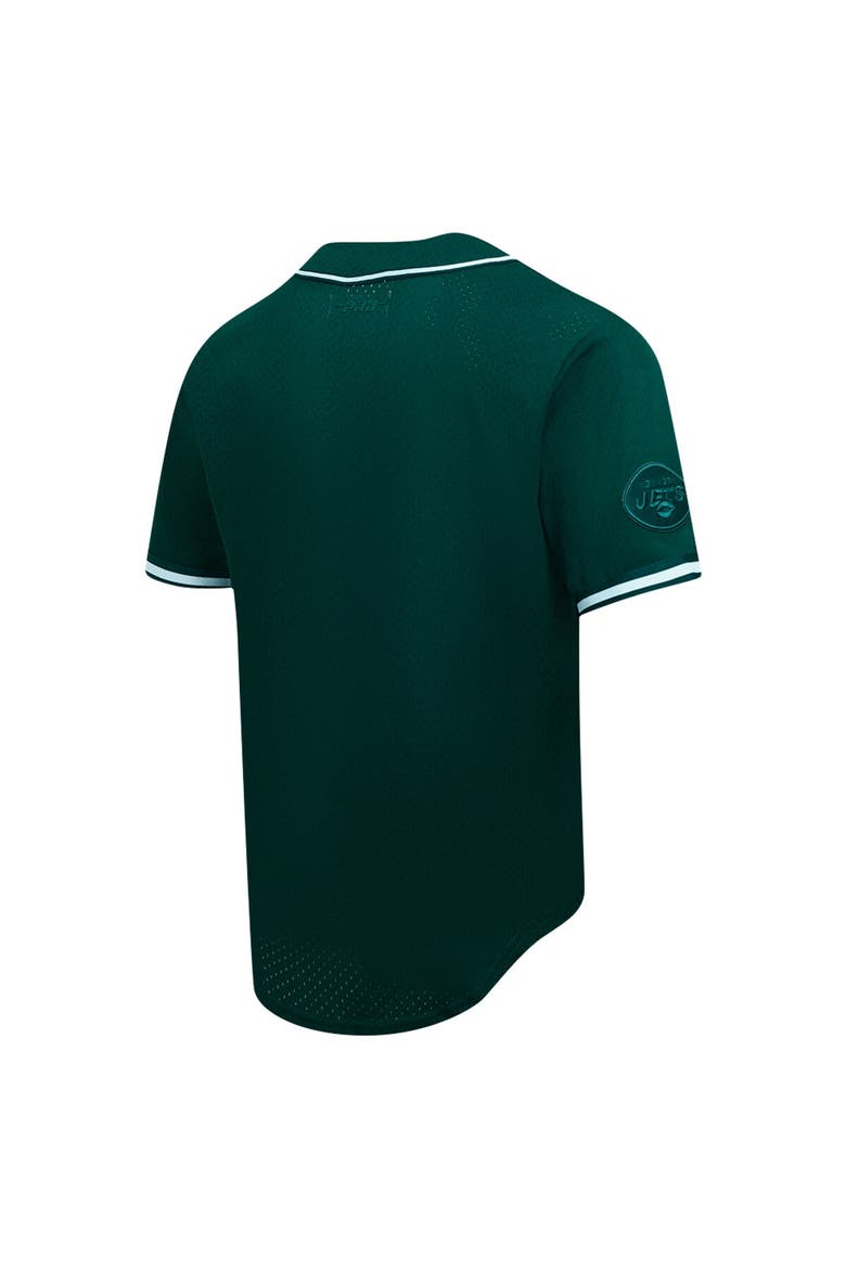 Men's Pro Standard Green New York Jets Triple Tonal Mesh Button-Up Shirt, Alternate, color, Green