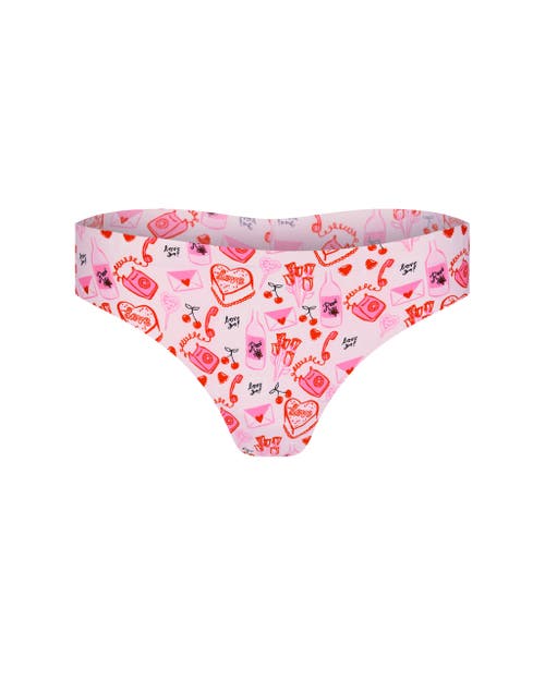 Adore Me Francine Thong Panties Pack Of 3 In Pink