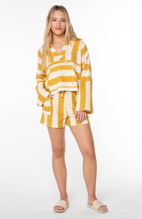 Roxy Sunny Coast Stripe Cotton Blend Shorts