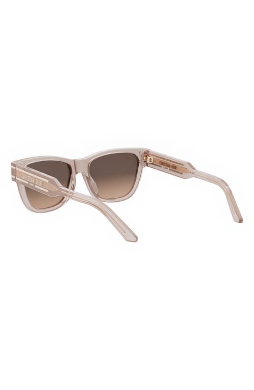 Dior Signature S6u Gradient Butterfly Sunglasses, 54mm In Brown