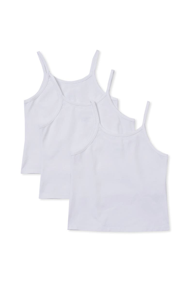 Girls Cami Tops 3 Pack, Main, color, White