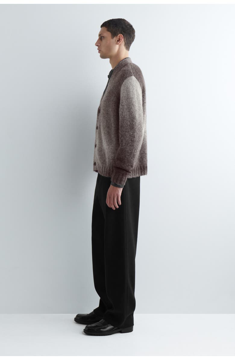 COS Degradé Alpaca-blend Cardigan, Alternate, color, Gray / Dégradé