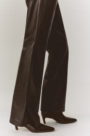 H&M Coated bootcut pants