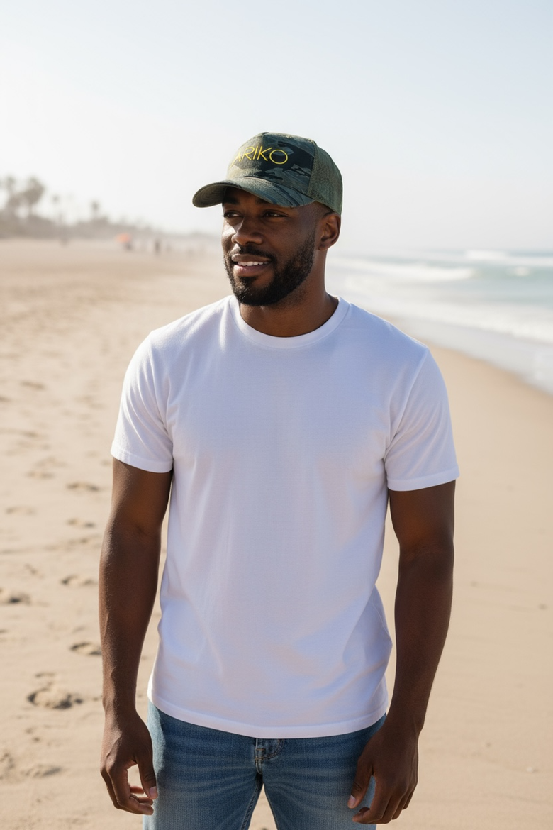 Camo Surf Trucker hat, Alternate, color, Ocean Tiger Camo