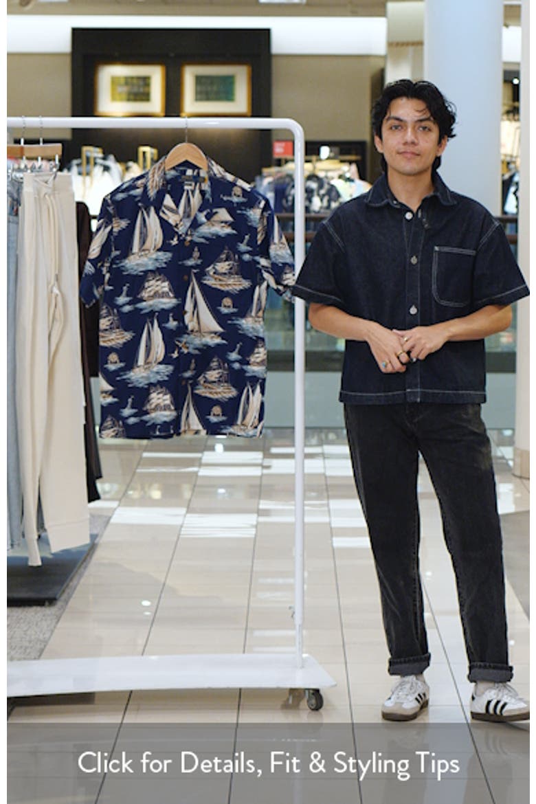 Classic Fit Sailboat Print Oxford Shirt video