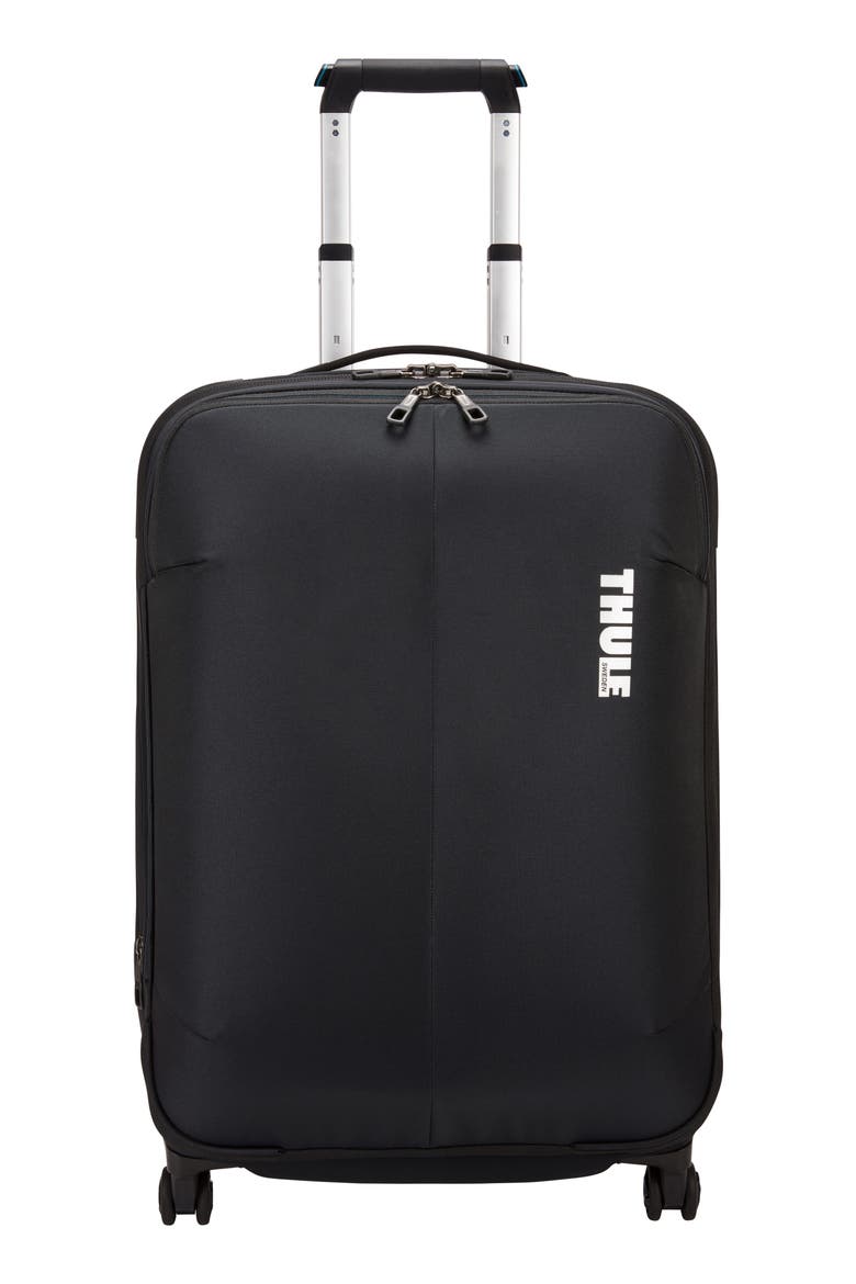 Subterra 25-Inch Expandable Spinner Suitcase, Main, color, BLACK