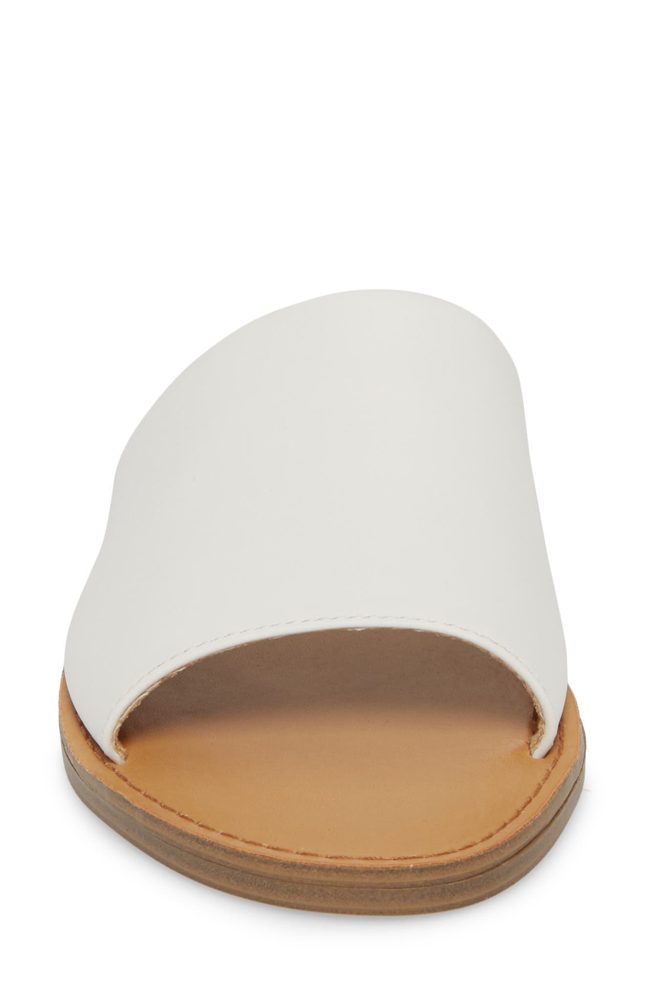 Grace Slide Sandal, Alternate, color, WHITE LEATHER