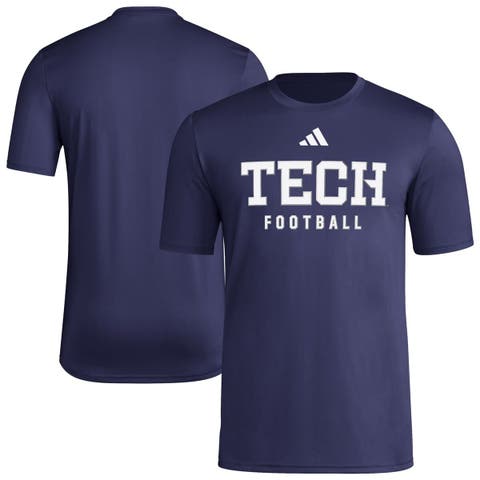 Men's adidas  Navy Georgia Tech Yellow Jackets Locker Practice Football Pre-Game T-Shirt