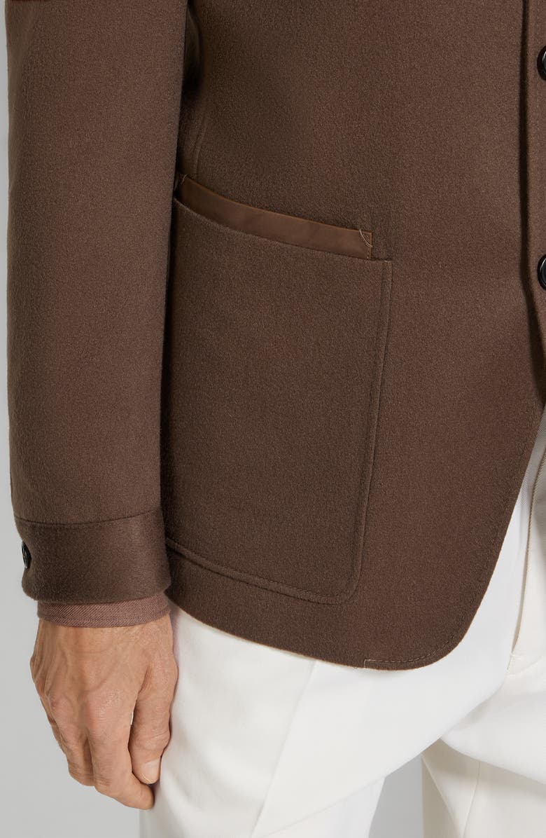 ZEGNA Oasi Cashmere Il Conte Jacket, Alternate, color, Brown