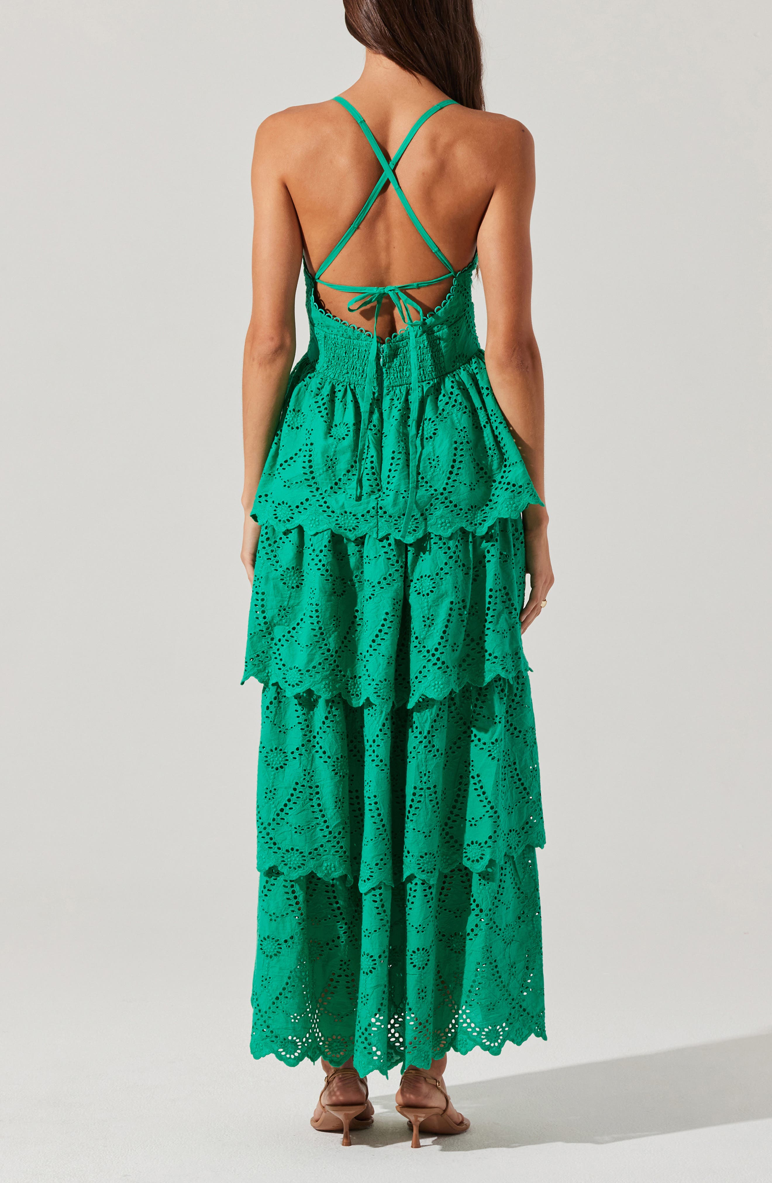 ASTR the Label Faeryn Tiered Cotton Maxi Dress (Women) | Nordstromrack