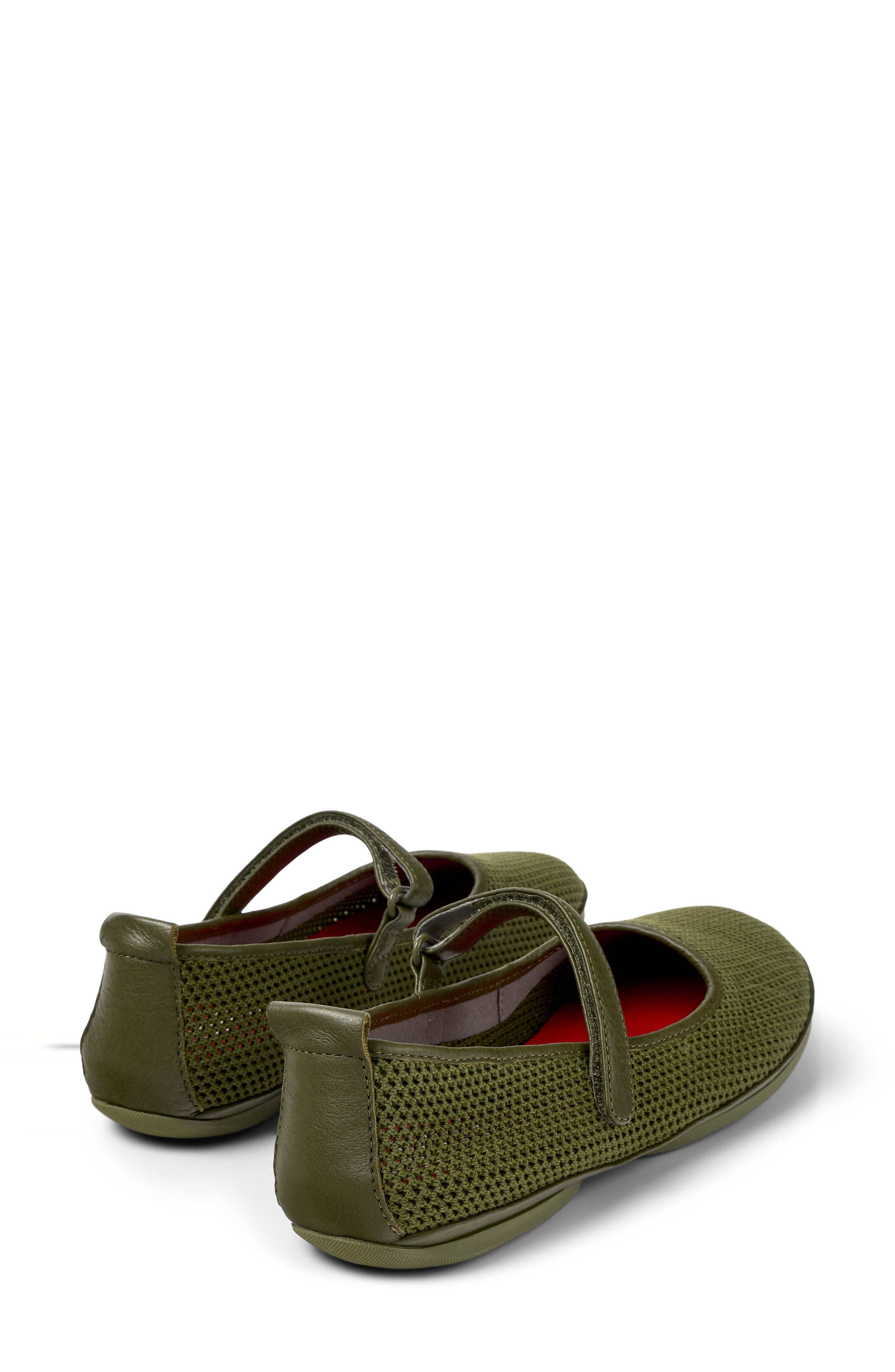 Right Nina Mary Jane Flat, Alternate, color, MEDIUM GREEN
