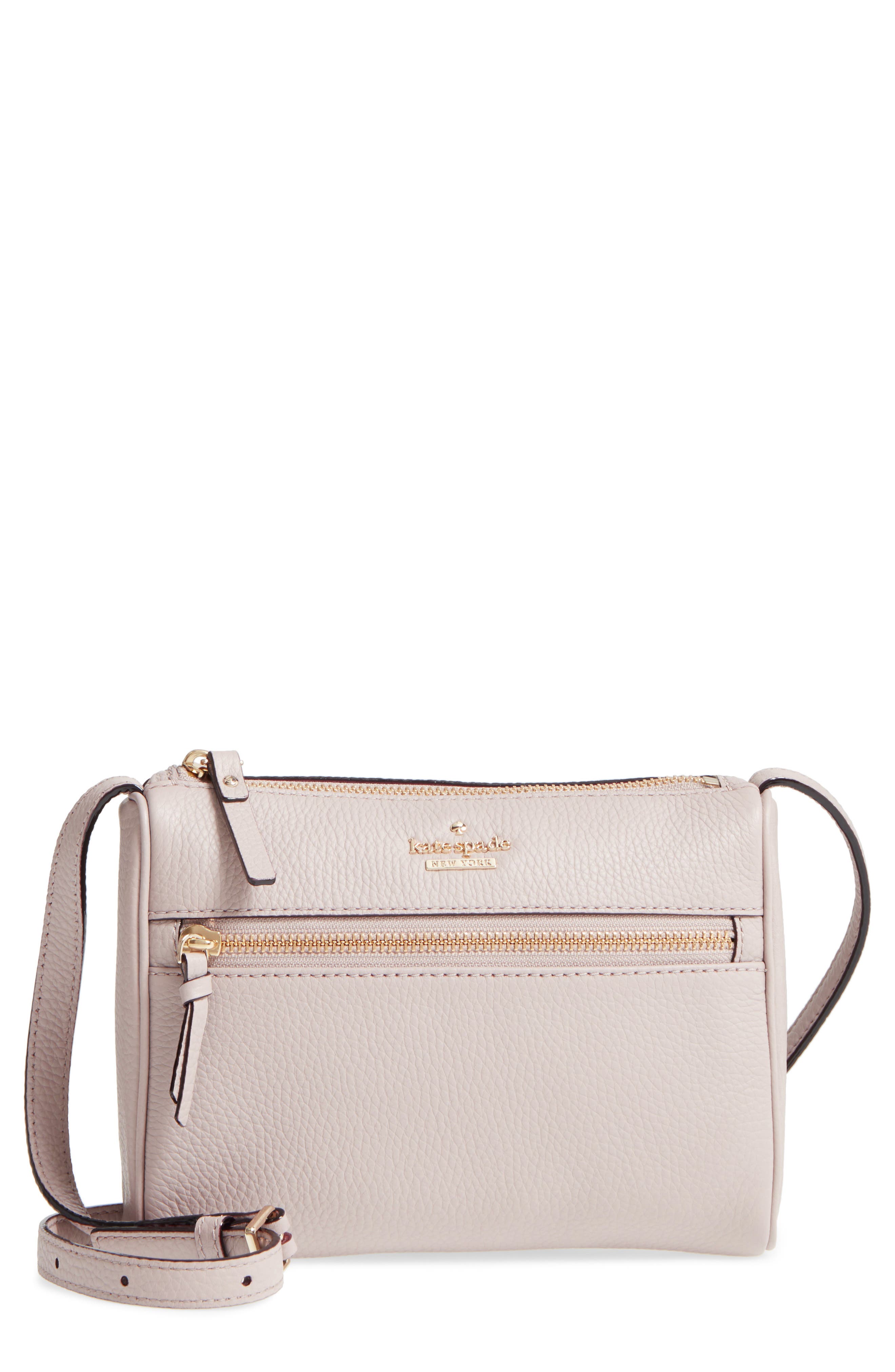 mini jackson street - cayli crossbody bag, Main, color, BONE GREY