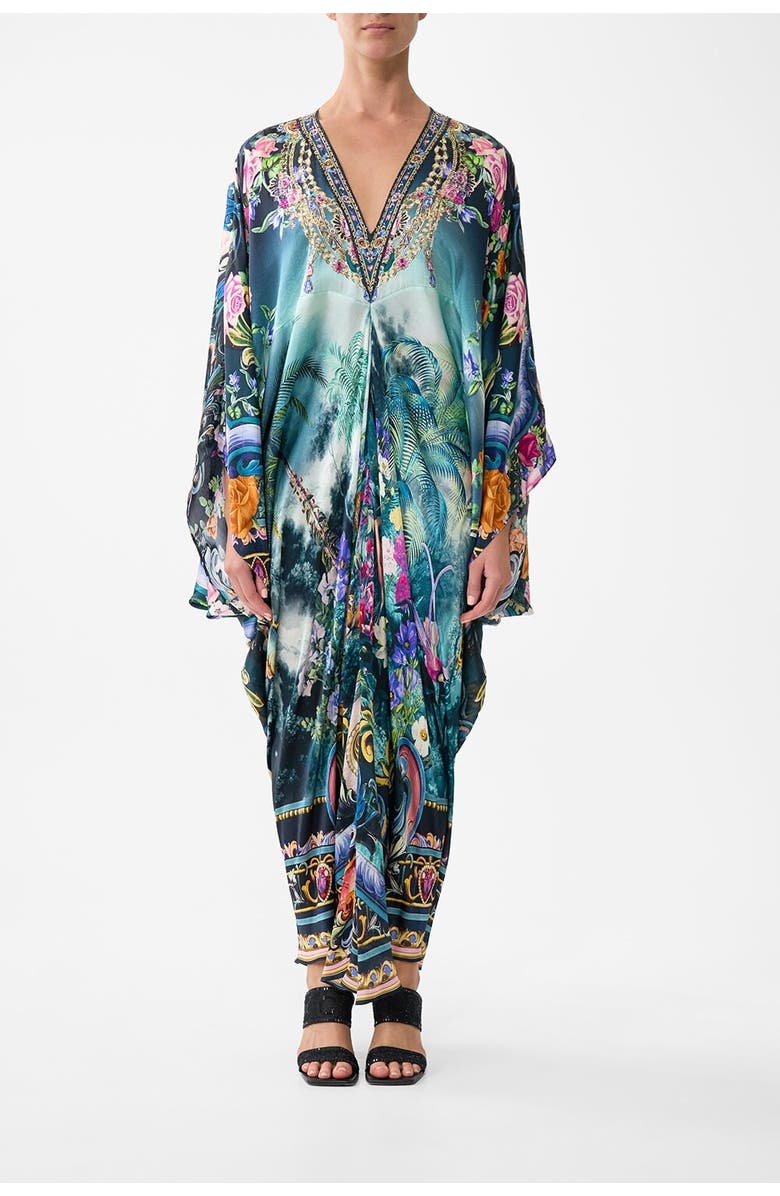 Camilla T Shape Long Kaftan Basked In Baroque, Main, color, 