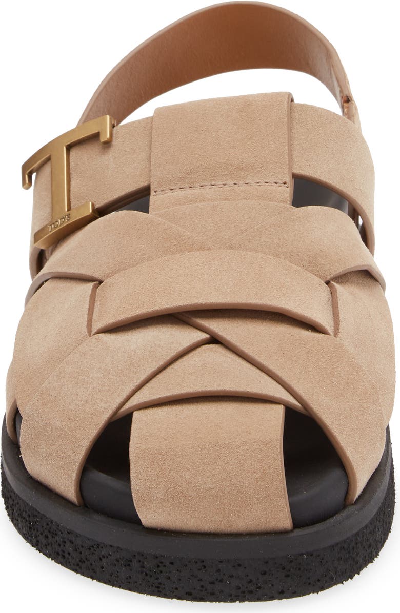 Tod's T-Logo Fisherman Sandal, Alternate, color,