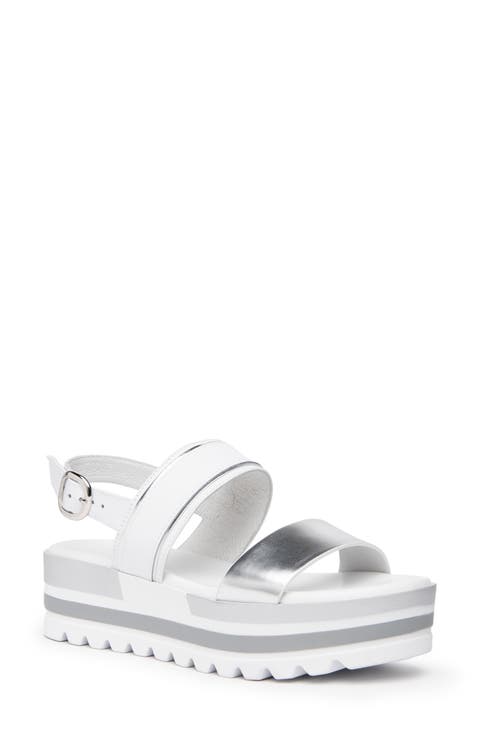 Double-Band Platform Slingback Sandal (Women)
