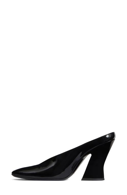Givenchy Sculpted Heeled Mules In Patent Leather In Black