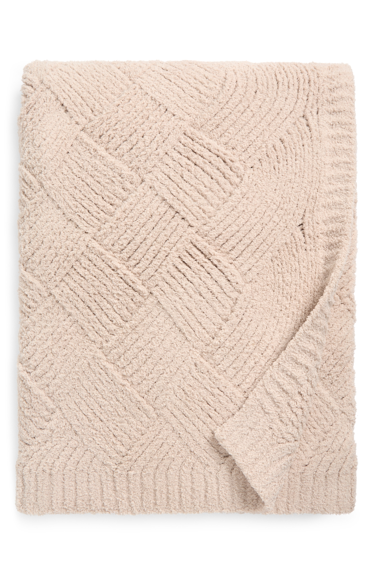 Barefoot Dreams® CozyChic™ Diamond Weave Blanket - Stone