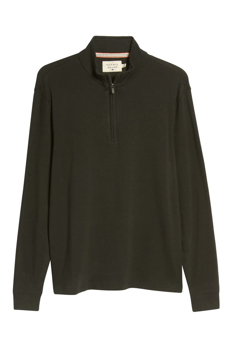 Puremeso Quarter Zip Pullover, Alternate, color, BLACK