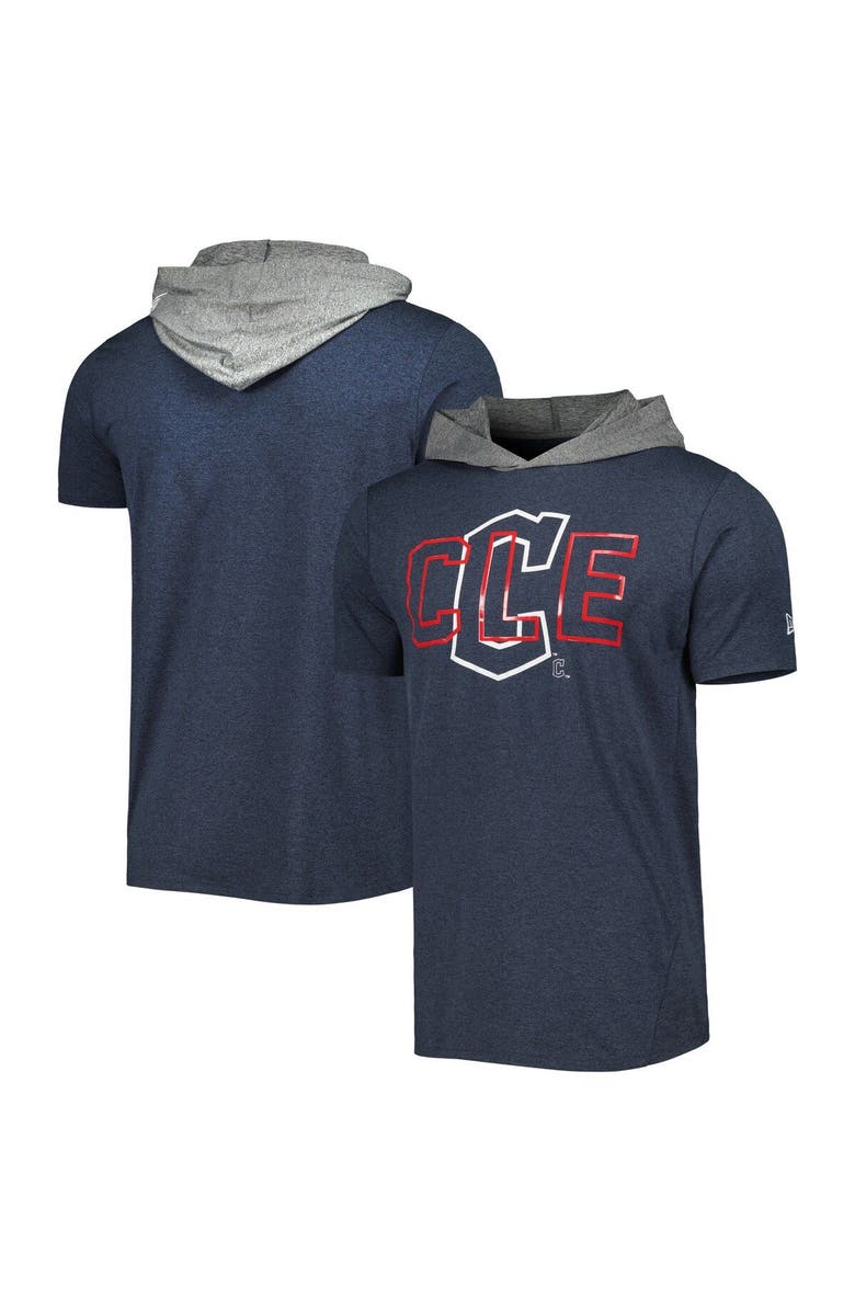 New Era Men's New Era Navy Cleveland Guardians Team Hoodie T-Shirt, Main, color,