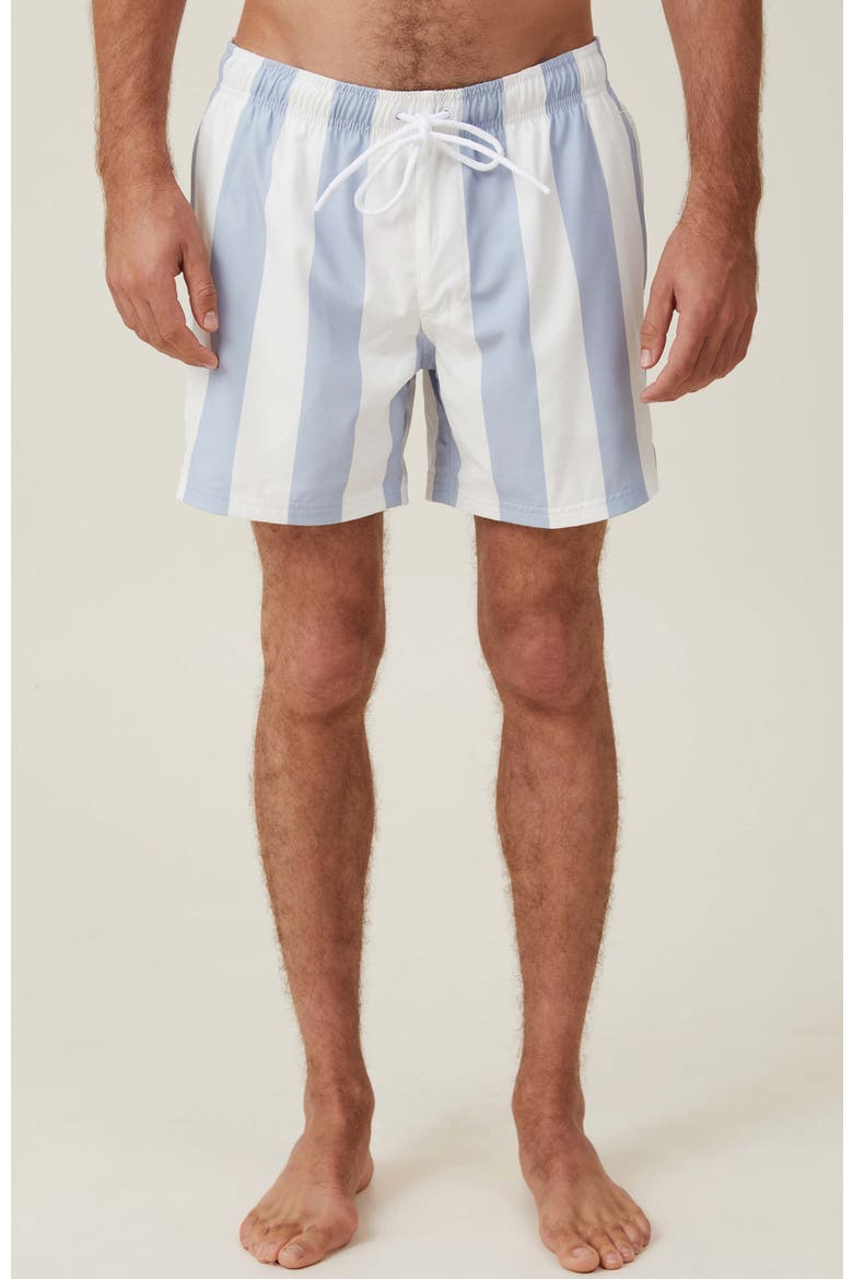 Men's Stretch Swim Short, Main, color, Pale Blue Stripe