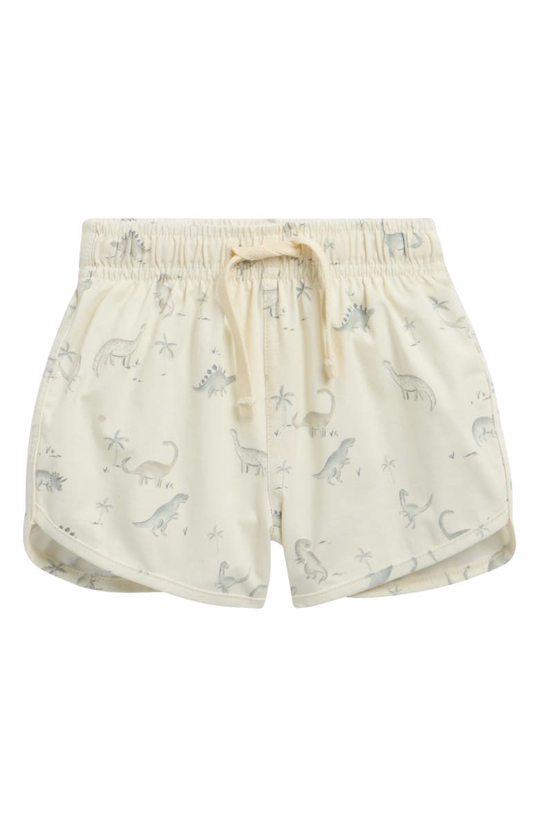 QUINCY MAE Kids' Dinosaur Swim Shorts, Main, color, Ivory
