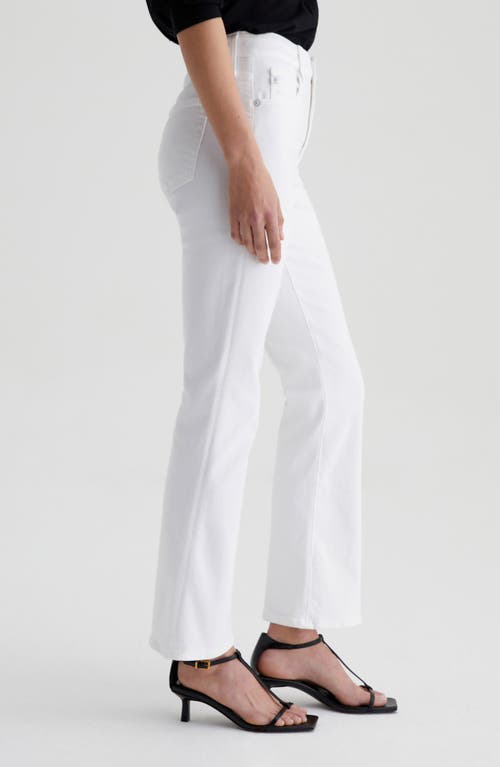 Ag Farrah Boot Crop Jean In Modern White In Gallery White